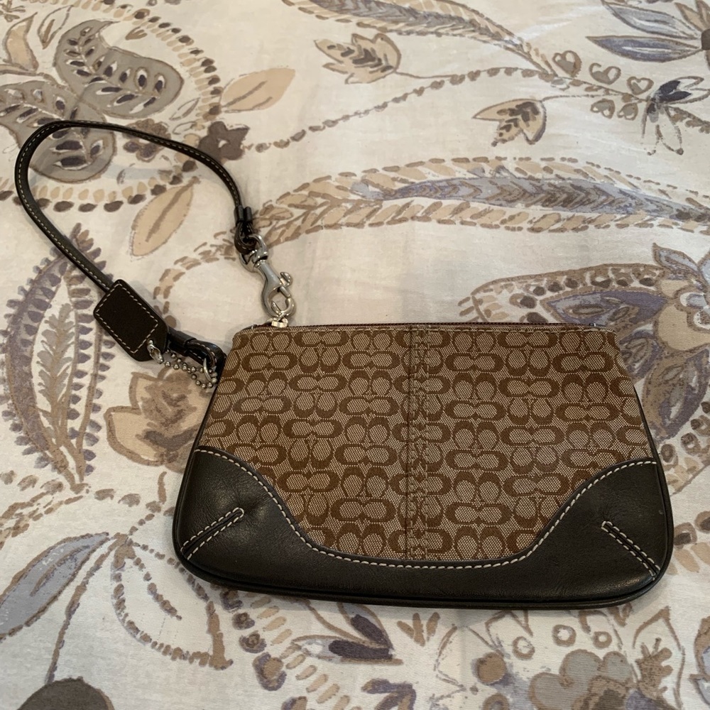 Coach Logo Wristlet